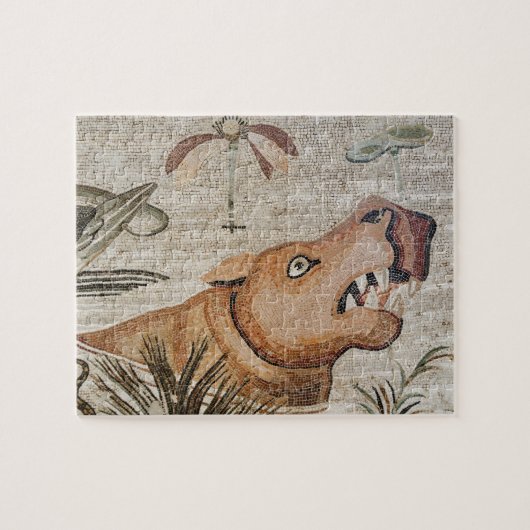 Hippopotamus, nijlmozaïek, Huis van de Faun Legpuzzel (Horizontaal)