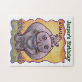 Hippopotamus Party Center Legpuzzel (Horizontaal)
