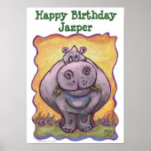 Hippopotamus Party Center Poster (Voorkant)