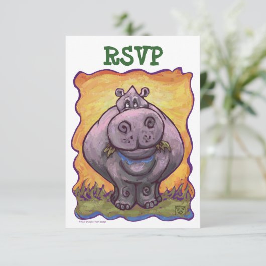 Hippopotamus Party Center RSVP (Staand voorkant)