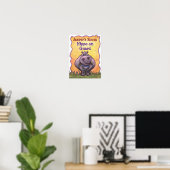 Hippopotamus Personazlied Room Poster (Thuiskantoor)