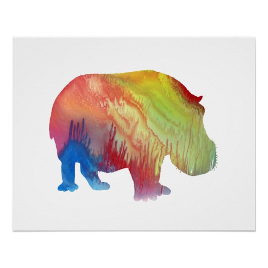 Hippopotamus Poster (Voorkant)