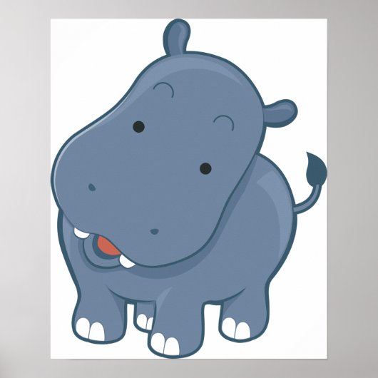 Hippopotamus Poster (Voorkant)