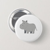 HIPPOPOTAMUS RONDE BUTTON 5,7 CM (Voorkant /achterkant)