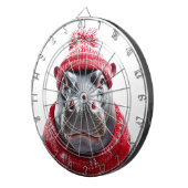 Hippopotamus Scarf and Beany Dartbord (Voorkant Rechts)