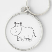HIPPOPOTAMUS SLEUTELHANGER (Voorkant)