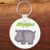 Hippopotamus Sleutelhanger (Voorkant)