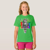 Hippopotamus Space Astronaut T-shirt (Voorkant volledig)