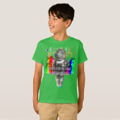 Hippopotamus Space Mission Astronaut T-shirt (Voorkant volledig)