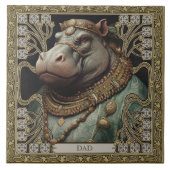 Hippopotamus Spirit naam Tegeltje (Voorkant)