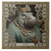 Hippopotamus Spirit naam Tegeltje (Voorkant)