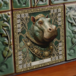 Hippopotamus Spirit  naam Tegeltje