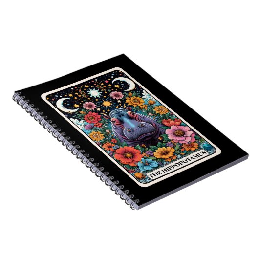 Hippopotamus Spirit Tarot Kaart Notitieboek (Rechterzijde)