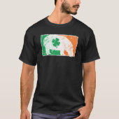 Hippopotamus St Patrick's Day Irish Flag C Distres T-shirt (Voorkant)