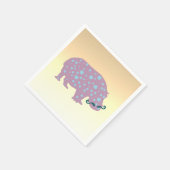 Hippopotamus Standaard Cocktail Papier Servetten (Hoek)