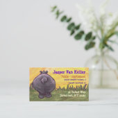 Hippopotamus Stationery Visitekaartje (Staand voorkant)