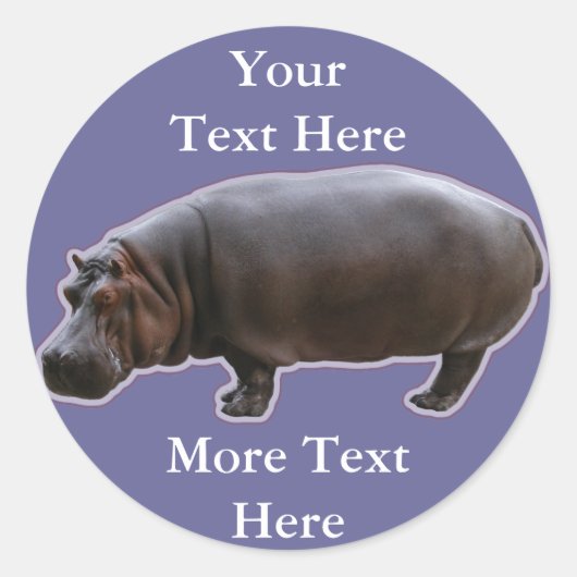 Hippopotamus Stickers (Voorkant)