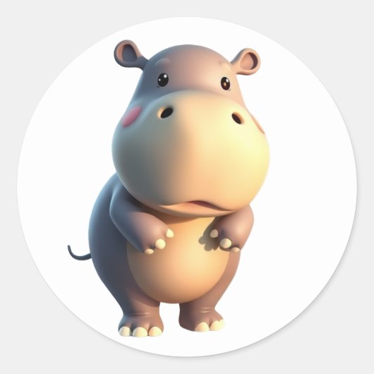 Hippopotamus Stickers (Voorkant)