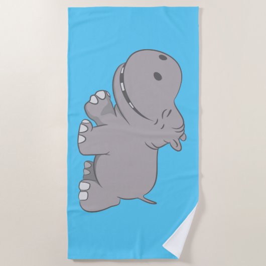 Hippopotamus Strandlaken (Voorkant)