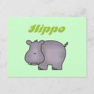 Hippopotamus Tshirts en Gifts Briefkaart