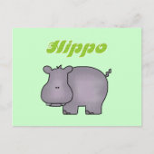 Hippopotamus Tshirts en Gifts Briefkaart (Voorkant)