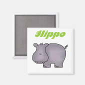 Hippopotamus Tshirts en Gifts Magneet (Voorkant / Achterkant)