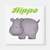 Hippopotamus Tshirts en Gifts Magneet (Voorkant)