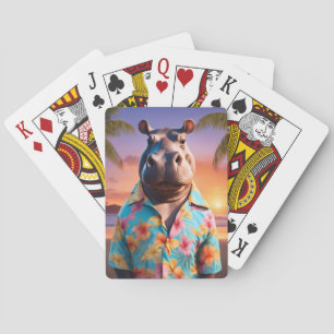 Hippopotamus Vakantie Pokerkaarten
