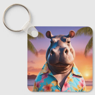 Hippopotamus Vakantie Sleutelhanger