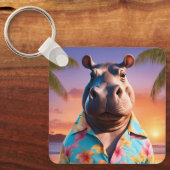 Hippopotamus Vakantie Sleutelhanger (Voorkant)