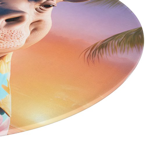 Hippopotamus Vakantie Snijplank (Hoek)