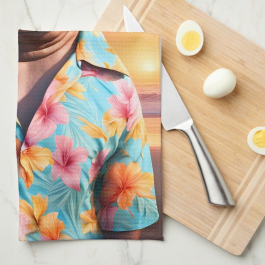 Hippopotamus Vakantie Theedoek (Quarter Fold)