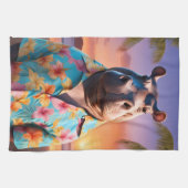 Hippopotamus Vakantie Theedoek (Horizontaal)