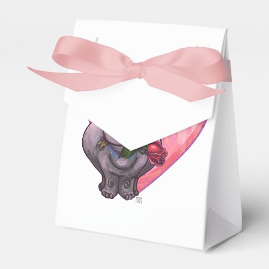 Hippopotamus Valentijnsdag Bedankdoosjes (Voorkant Zijde)