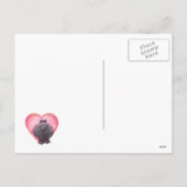 Hippopotamus Valentijnsdag Feestdagenkaart (Achterkant)