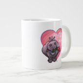 Hippopotamus Valentijnsdag Grote Koffiekop (Voorkant rechts)