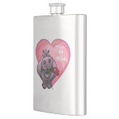 Hippopotamus Valentijnsdag Heupfles (Links)