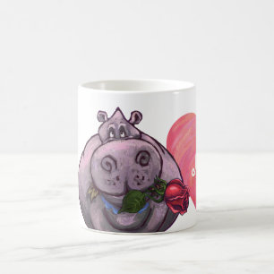 Hippopotamus Valentijnsdag Magische Mok