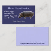Hippopotamus Visitekaartjes (Voorkant / Achterkant)