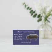 Hippopotamus Visitekaartjes (Staand voorkant)