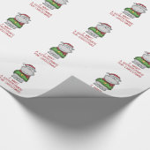 Hippopotamus voor Kerstmis - Cute Hippo Design Cadeaupapier (Hoek)