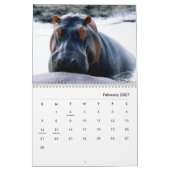 Hippopotamus Wall Agenda Kalender (Feb 2027)