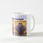 Hippopotamushoofden en -nagels koffiemok (Voorkant rechts)