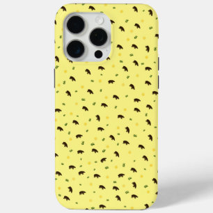 Hippopotamuspatroon iPhone 15 Pro Max Hoesje