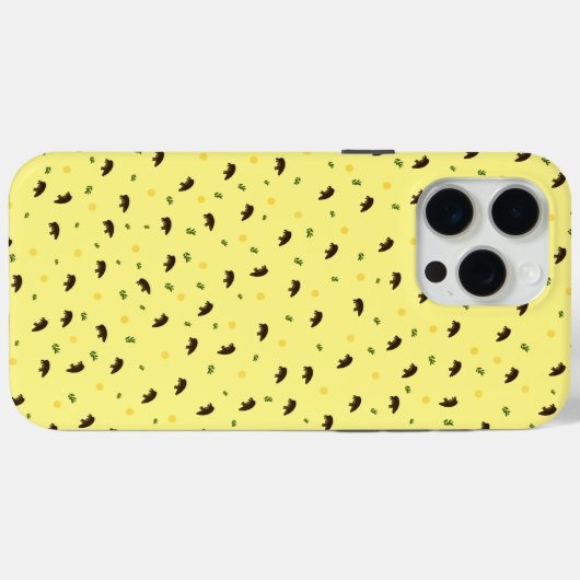 Hippopotamuspatroon Case-Mate iPhone Case (Achterkant (horizontaal))