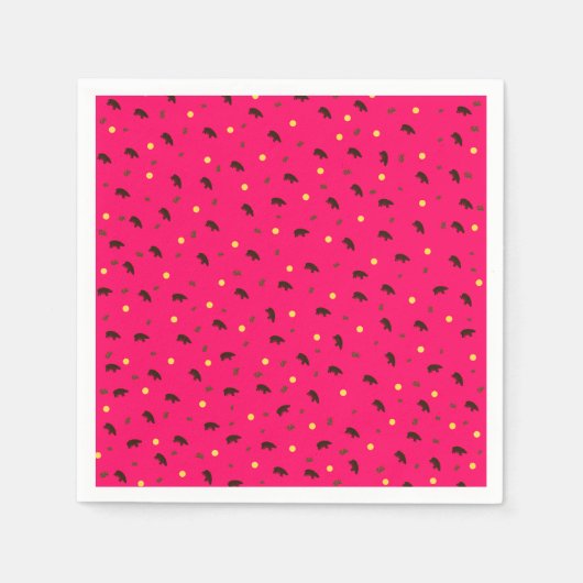 Hippopotamuspatroon Servet (Voorkant)