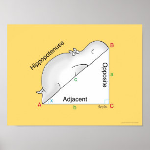 HIPPOPOTENUSE poster: Sandra Boynton Poster