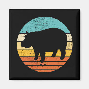 Hippopotomas Retro Sun Magneet