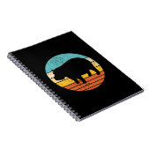 Hippopotomas Retro Sun Notitieboek (Rechterzijde)