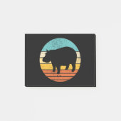 Hippopotomas Retro Sun Post-it® Notes (Voorkant)